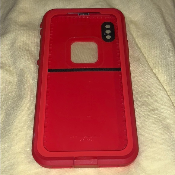 Accessories - Red Lifeproof Case iPhone X
